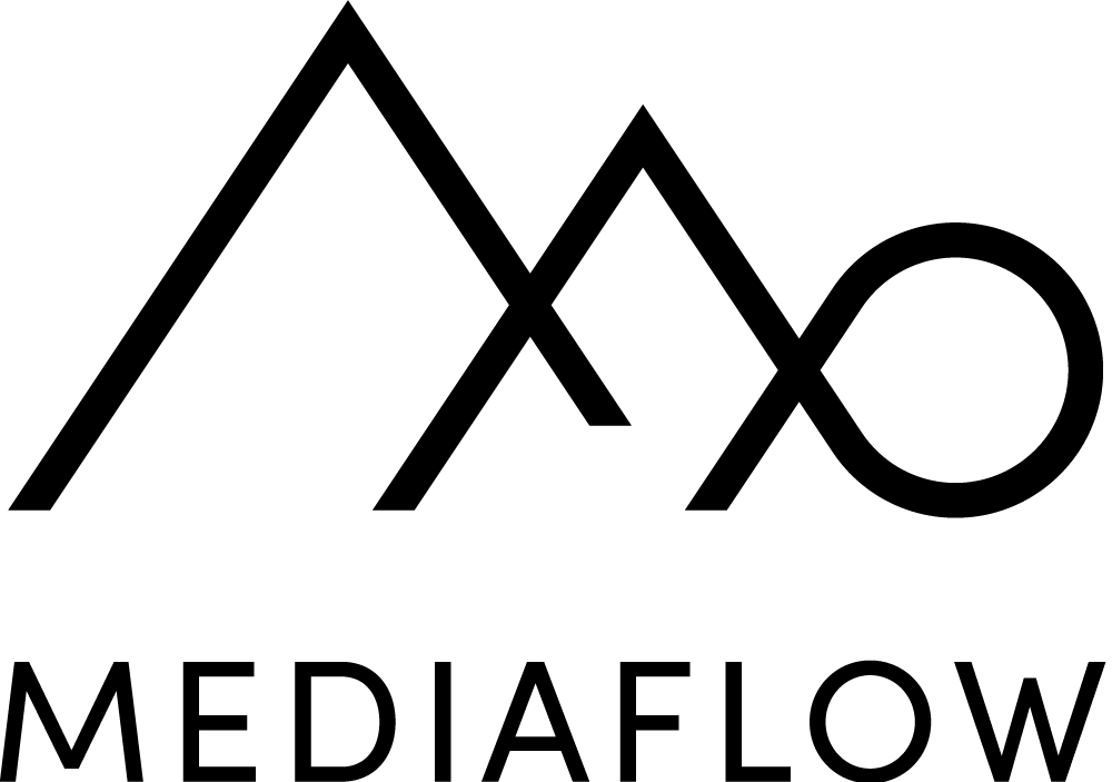 Mediaflow logo black on white